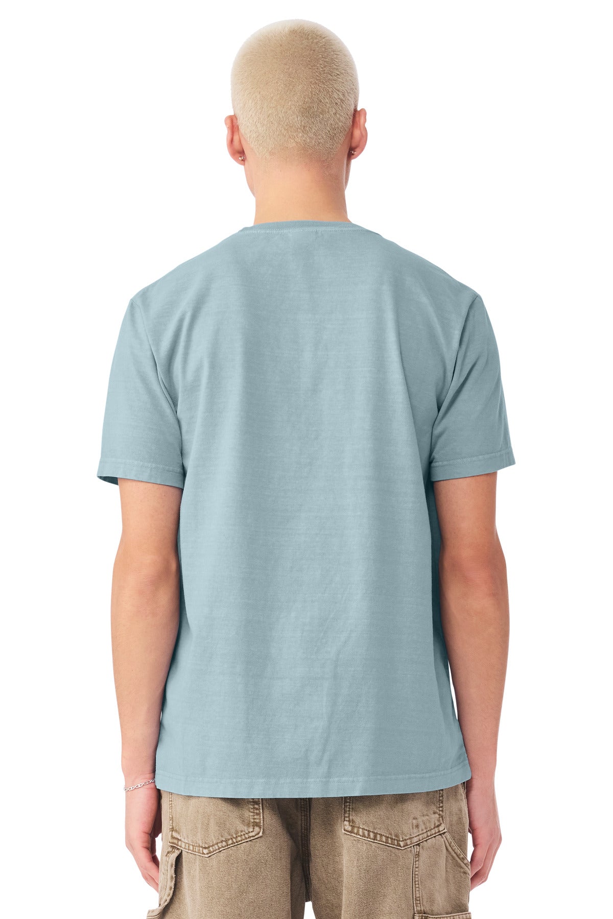 BELLA+CANVAS Unisex Heavyweight Garment-Dyed Tee BC4810GD - Light Washed Denim - back