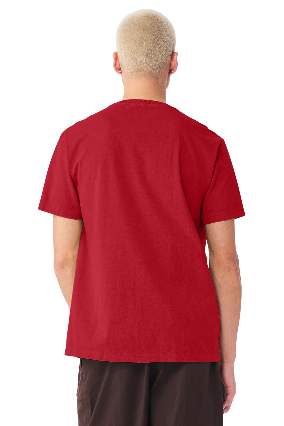 BELLA+CANVAS Unisex Heavyweight Garment-Dyed Tee BC4810GD - Pop Red - back