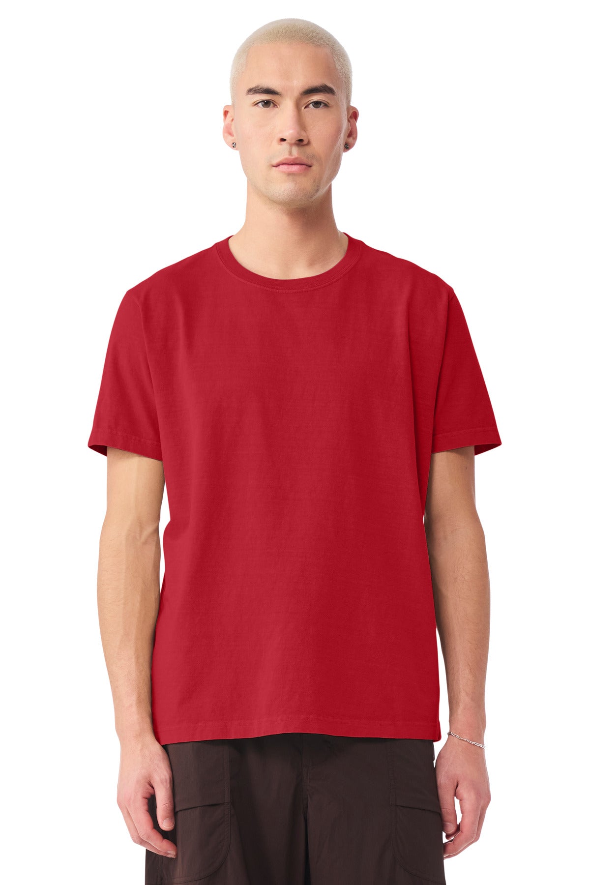 BELLA+CANVAS Unisex Heavyweight Garment-Dyed Tee BC4810GD - Pop Red - front
