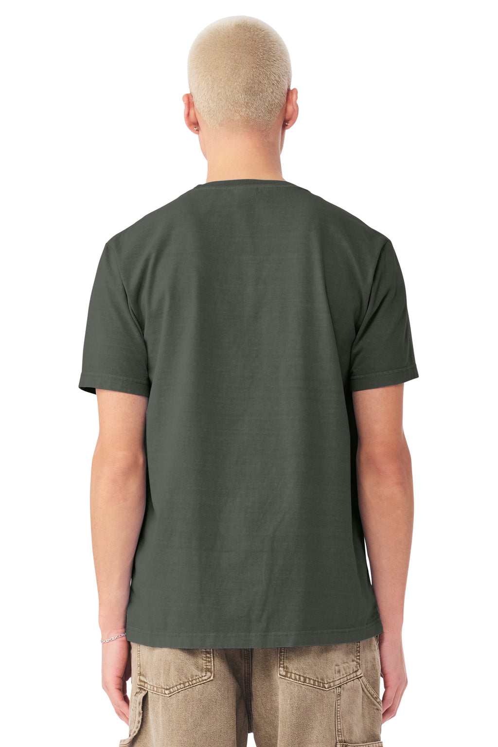 BELLA+CANVAS Unisex Heavyweight Garment-Dyed Tee BC4810GD - Washed Charcoal - back