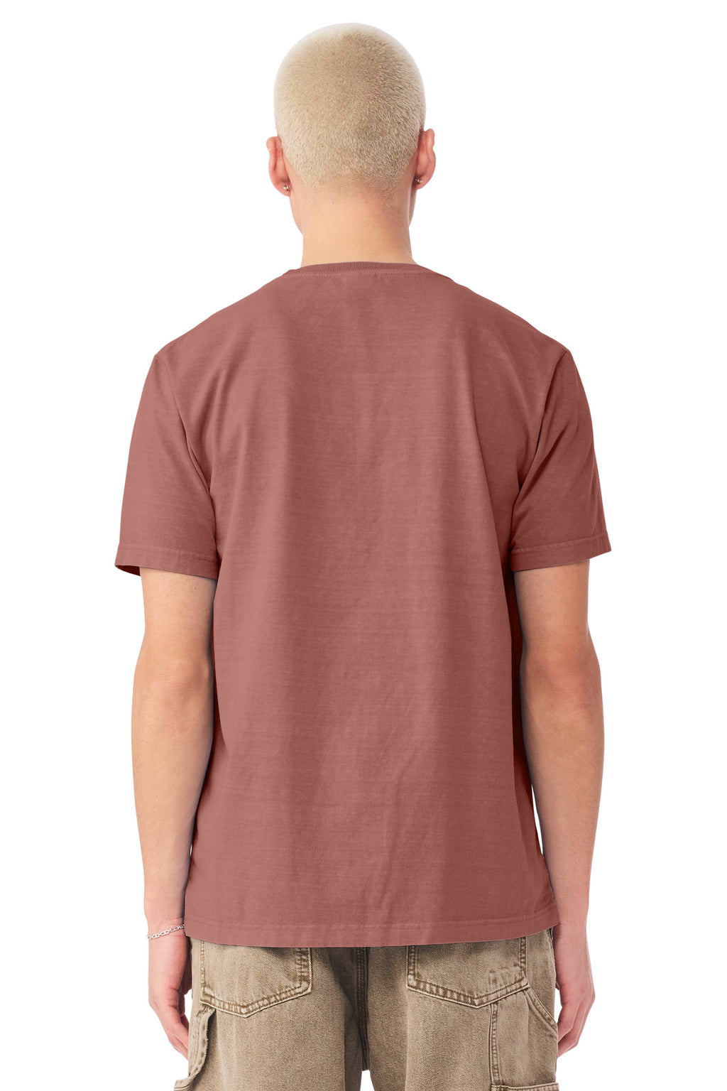 BELLA+CANVAS Unisex Heavyweight Garment-Dyed Tee BC4810GD - Washed Chestnut - back