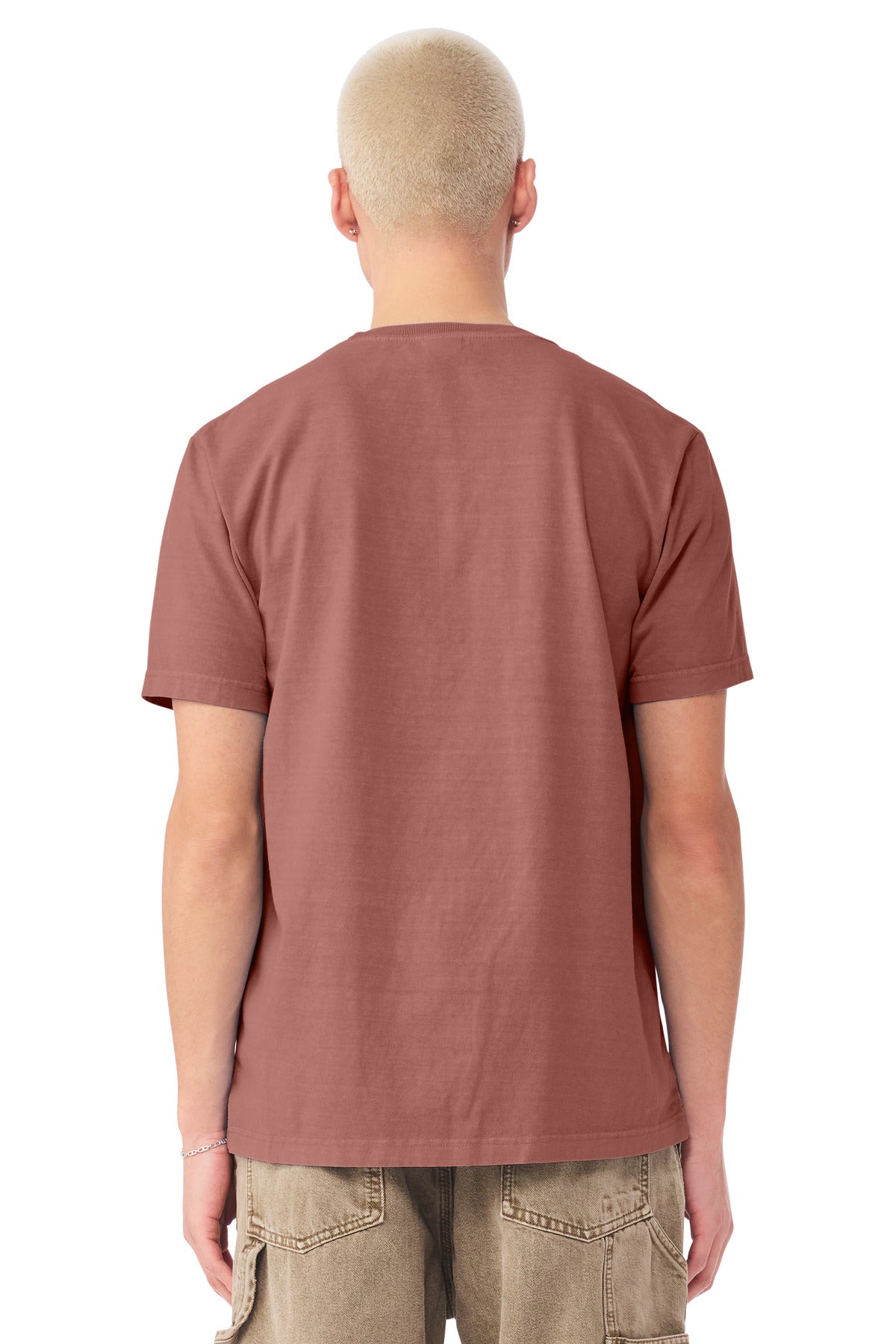 BELLA+CANVAS Unisex Heavyweight Garment-Dyed Tee BC4810GD - Washed Chestnut - back