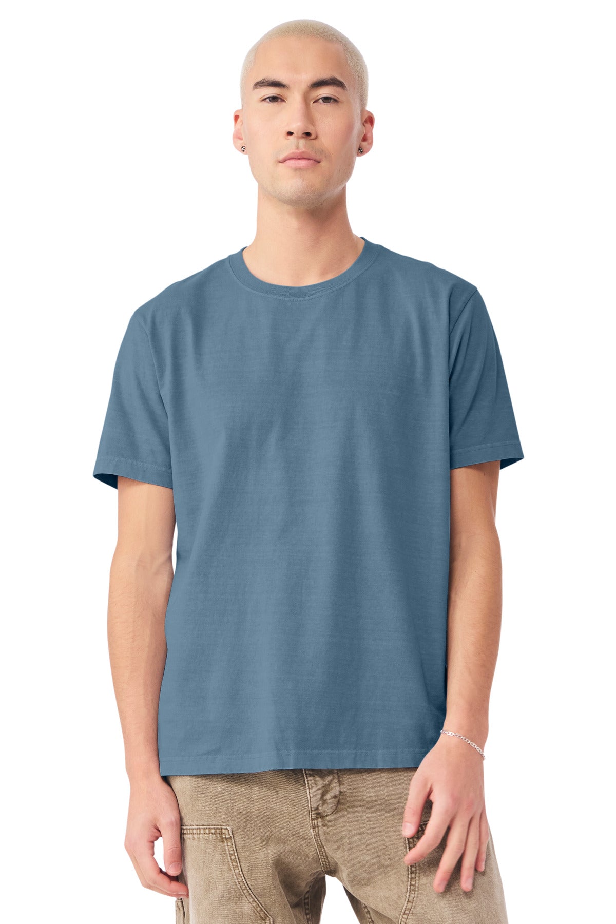 BELLA+CANVAS Unisex Heavyweight Garment-Dyed Tee BC4810GD - Washed Denim - front