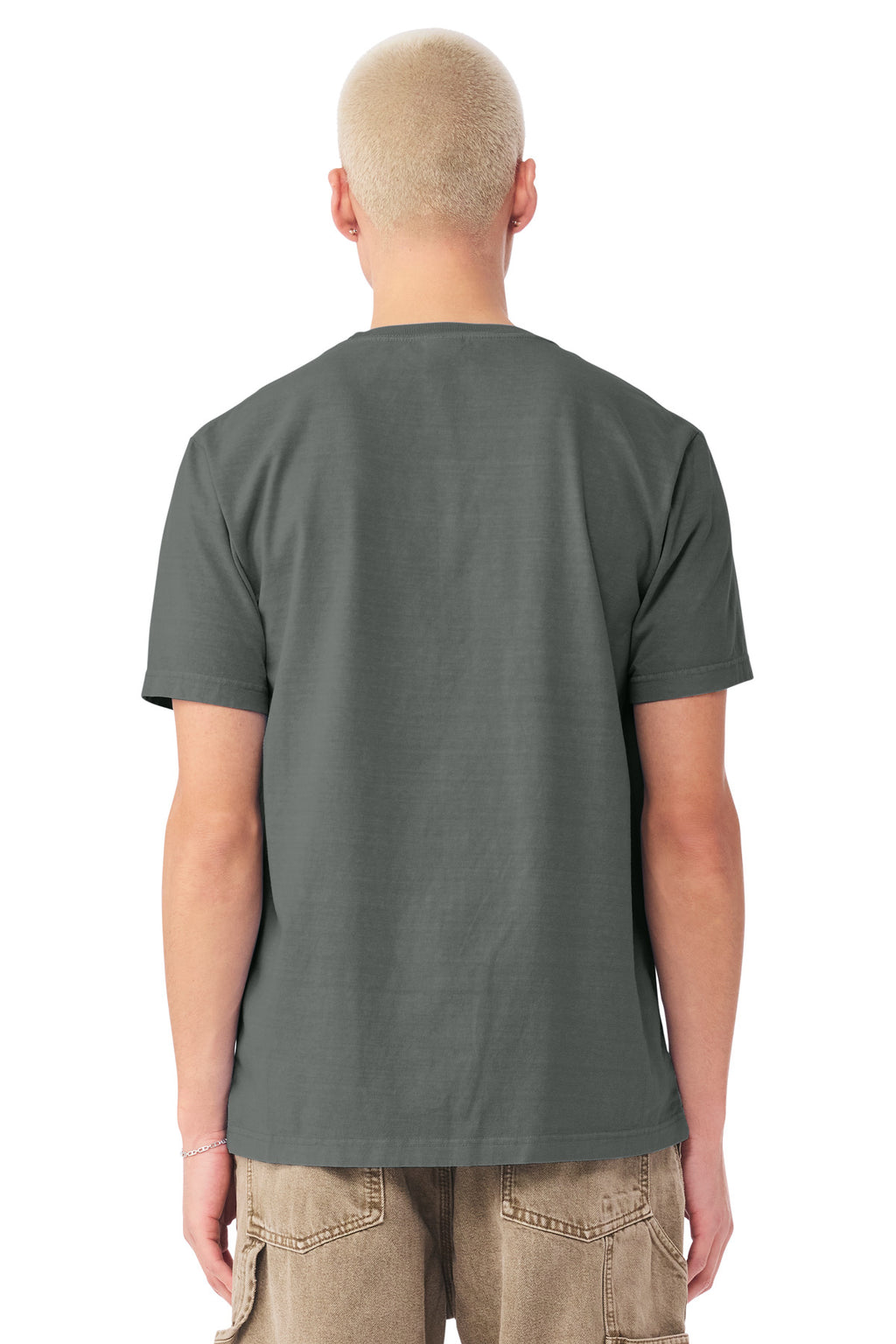 BELLA+CANVAS Unisex Heavyweight Garment-Dyed Tee BC4810GD - Washed Grey - back