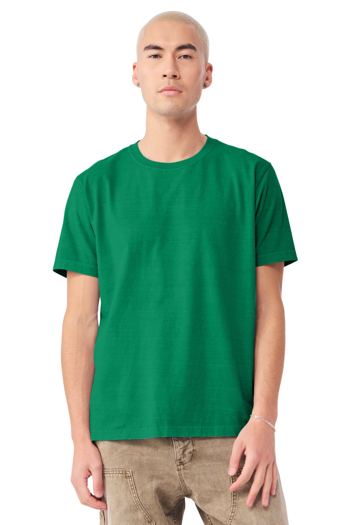 BELLA+CANVAS Unisex Heavyweight Garment-Dyed Tee BC4810GD - Washed Kelly - front