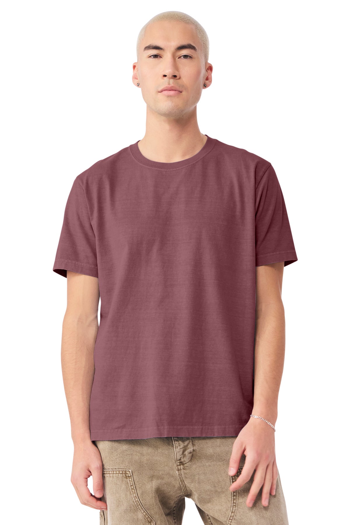 BELLA+CANVAS Unisex Heavyweight Garment-Dyed Tee BC4810GD - Washed Maroon - front