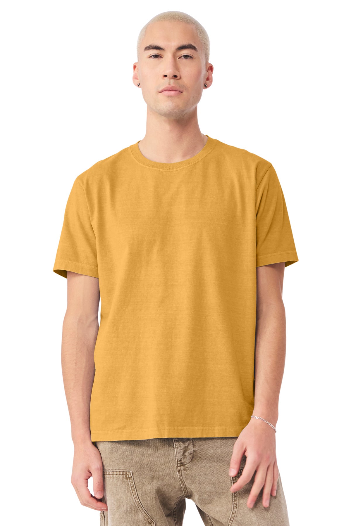 BELLA+CANVAS Unisex Heavyweight Garment-Dyed Tee BC4810GD - Washed Mustard - front