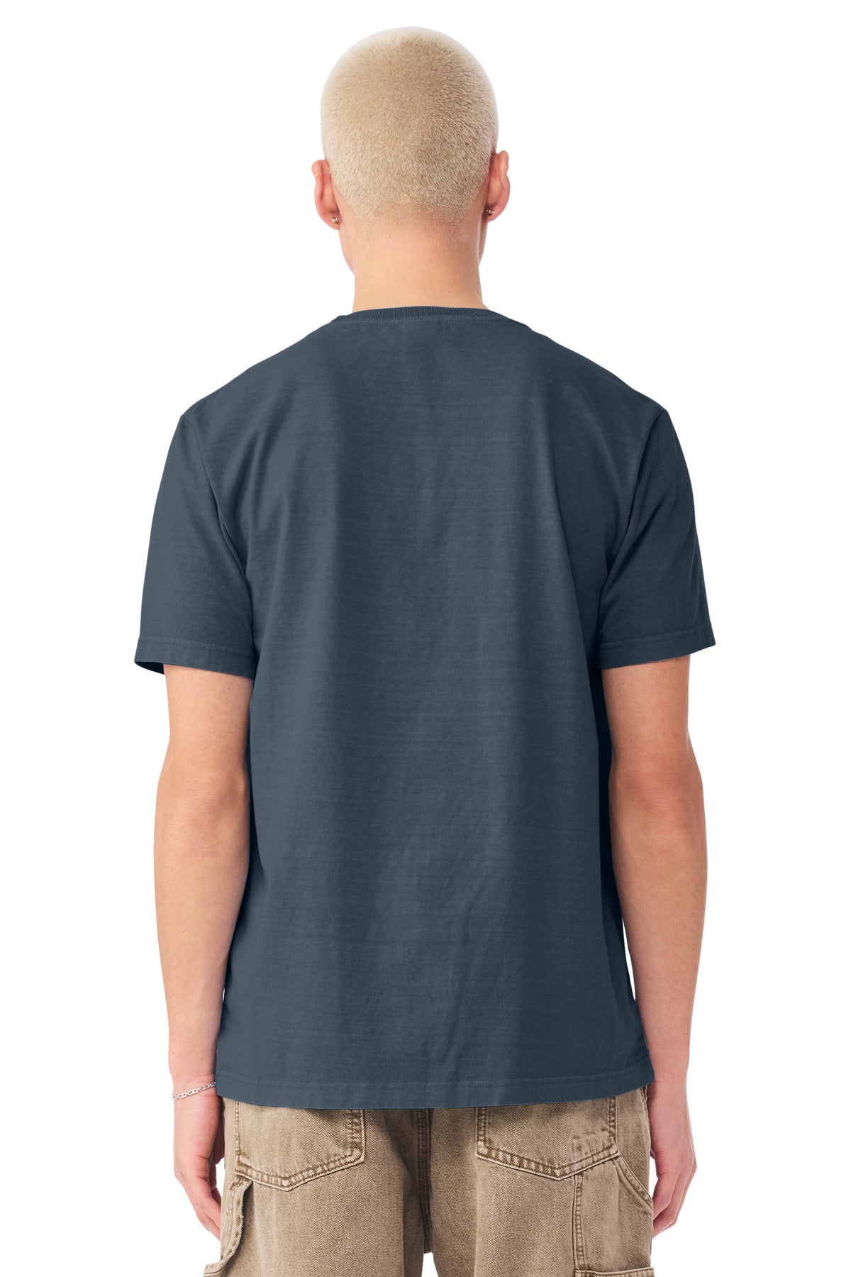 BELLA+CANVAS Unisex Heavyweight Garment-Dyed Tee BC4810GD - Washed Navy - back
