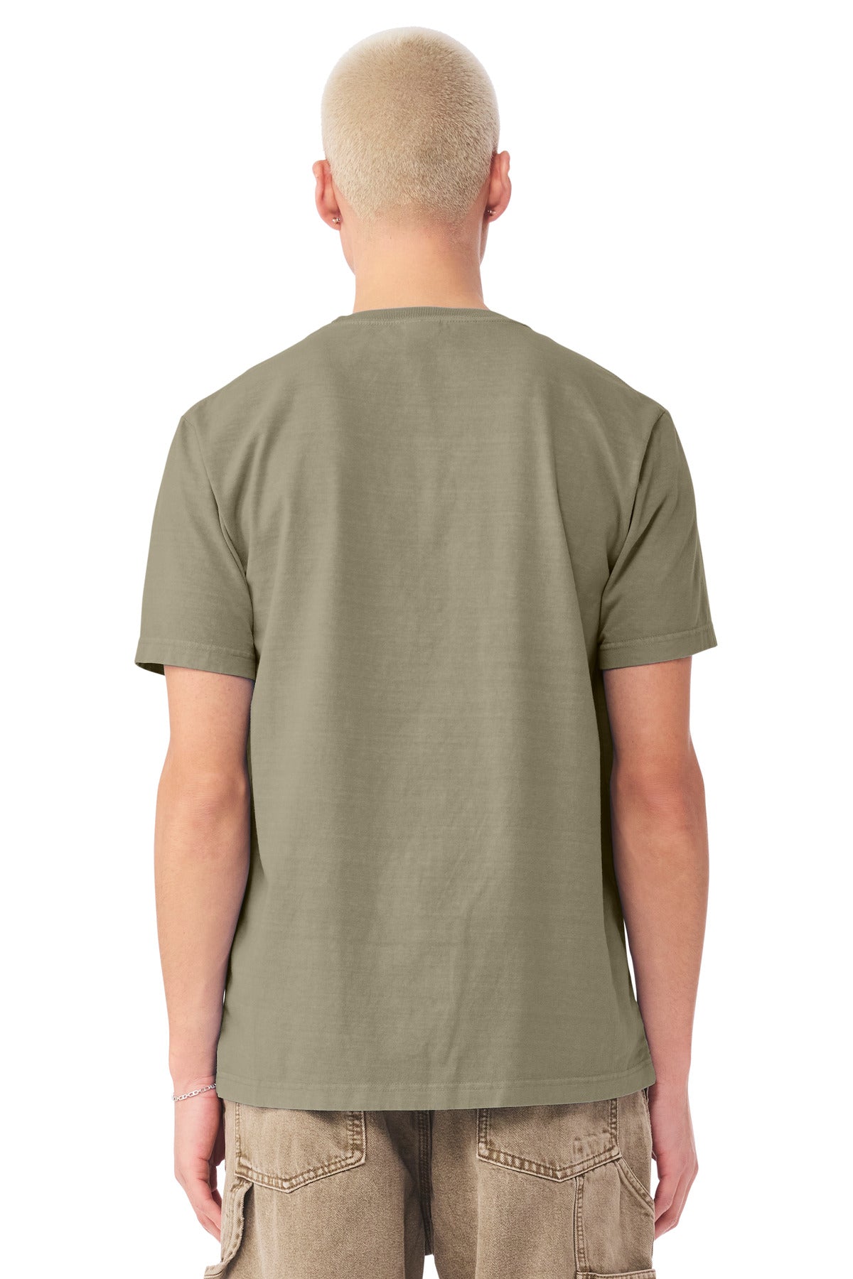 BELLA+CANVAS Unisex Heavyweight Garment-Dyed Tee BC4810GD - Washed Olive - back