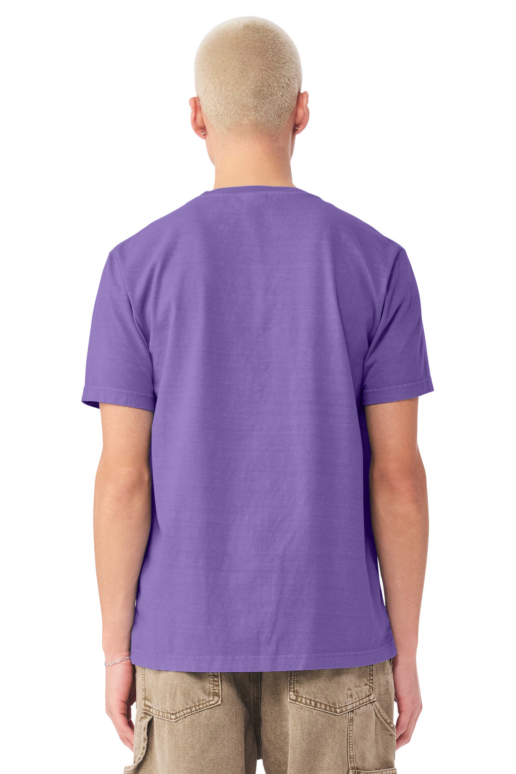 BELLA+CANVAS Unisex Heavyweight Garment-Dyed Tee BC4810GD - Washed Purple - back