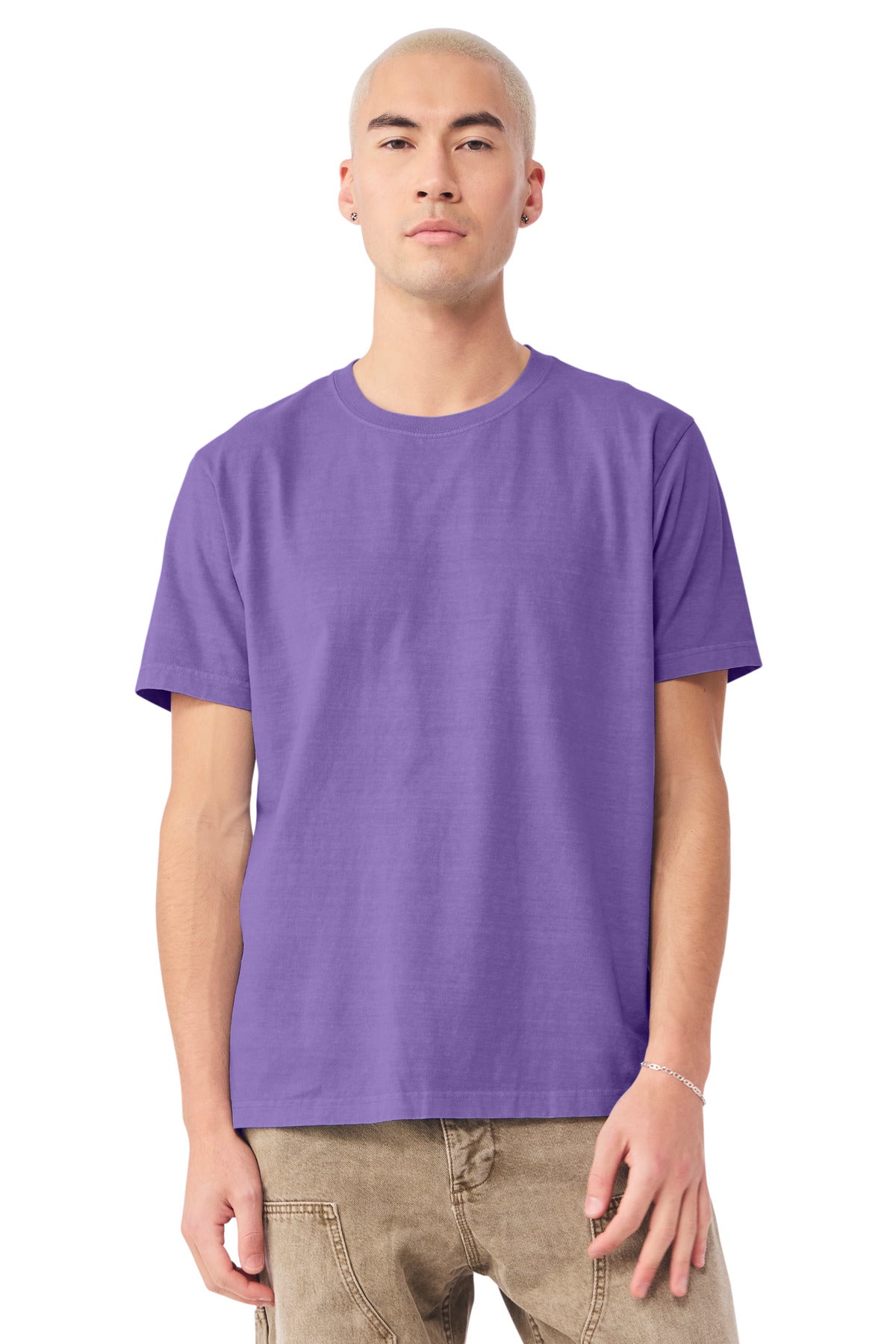 BELLA+CANVAS Unisex Heavyweight Garment-Dyed Tee BC4810GD - Washed Purple - front