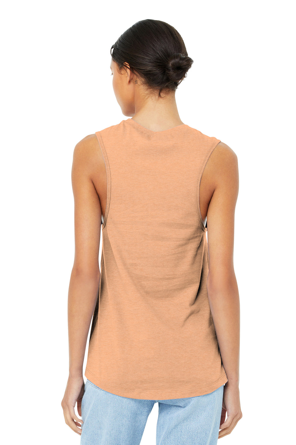 BELLA+CANVAS Women's Jersey Muscle Tank. BC6003 - Heather Peach - back