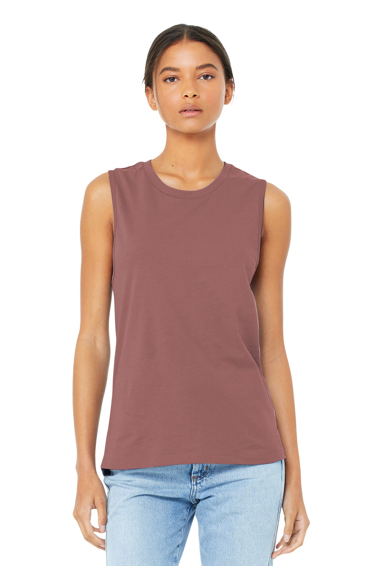 BELLA+CANVAS Women's Jersey Muscle Tank. BC6003 - Mauve - front