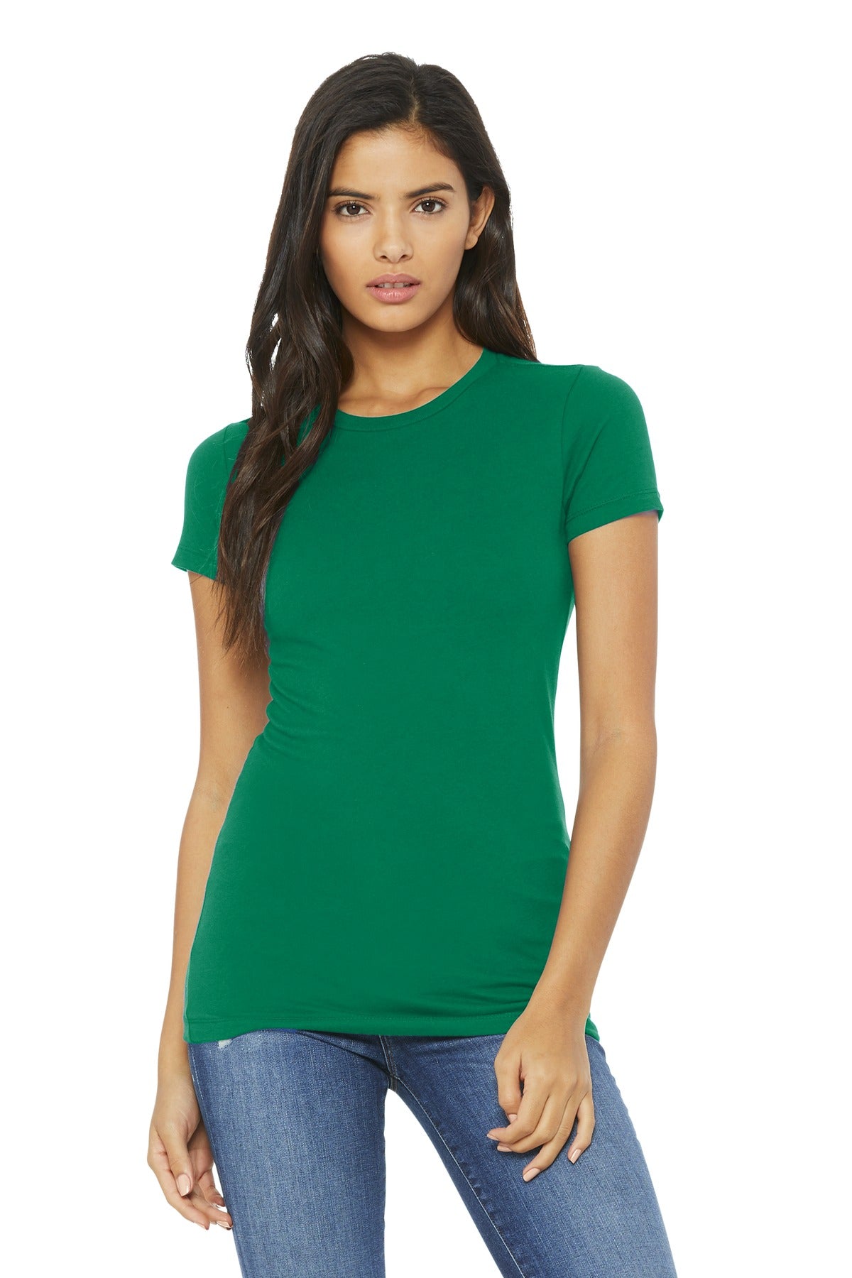 BELLA+CANVAS Women's Slim Fit Tee. BC6004 - Kelly - front