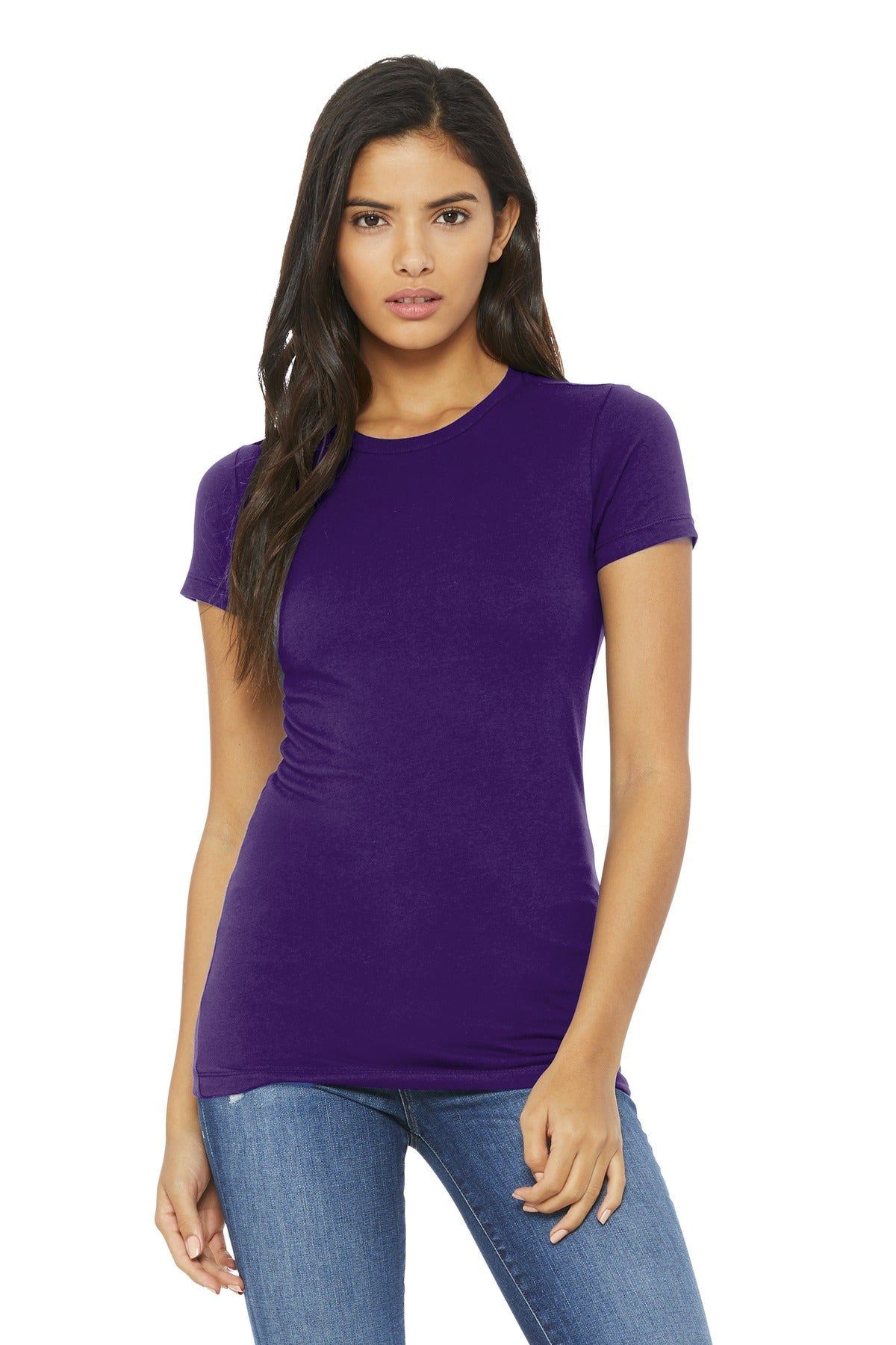 BELLA+CANVAS Women's Slim Fit Tee. BC6004 - Team Purple - front
