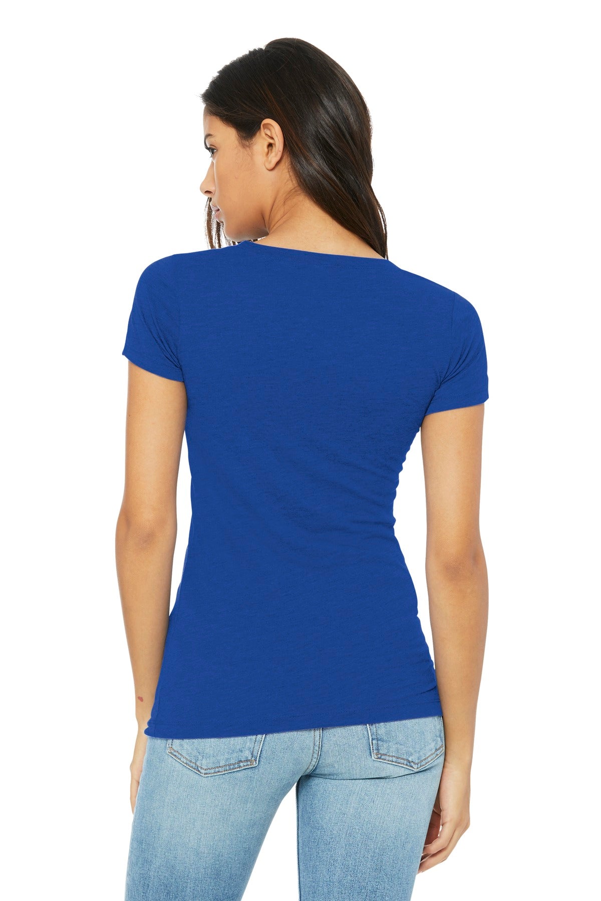 BELLA+CANVAS Women's Slim Fit Tee. BC6004 - True Royal - back