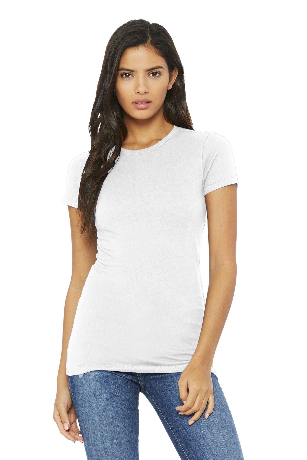 BELLA+CANVAS Women's Slim Fit Tee. BC6004 - White - front