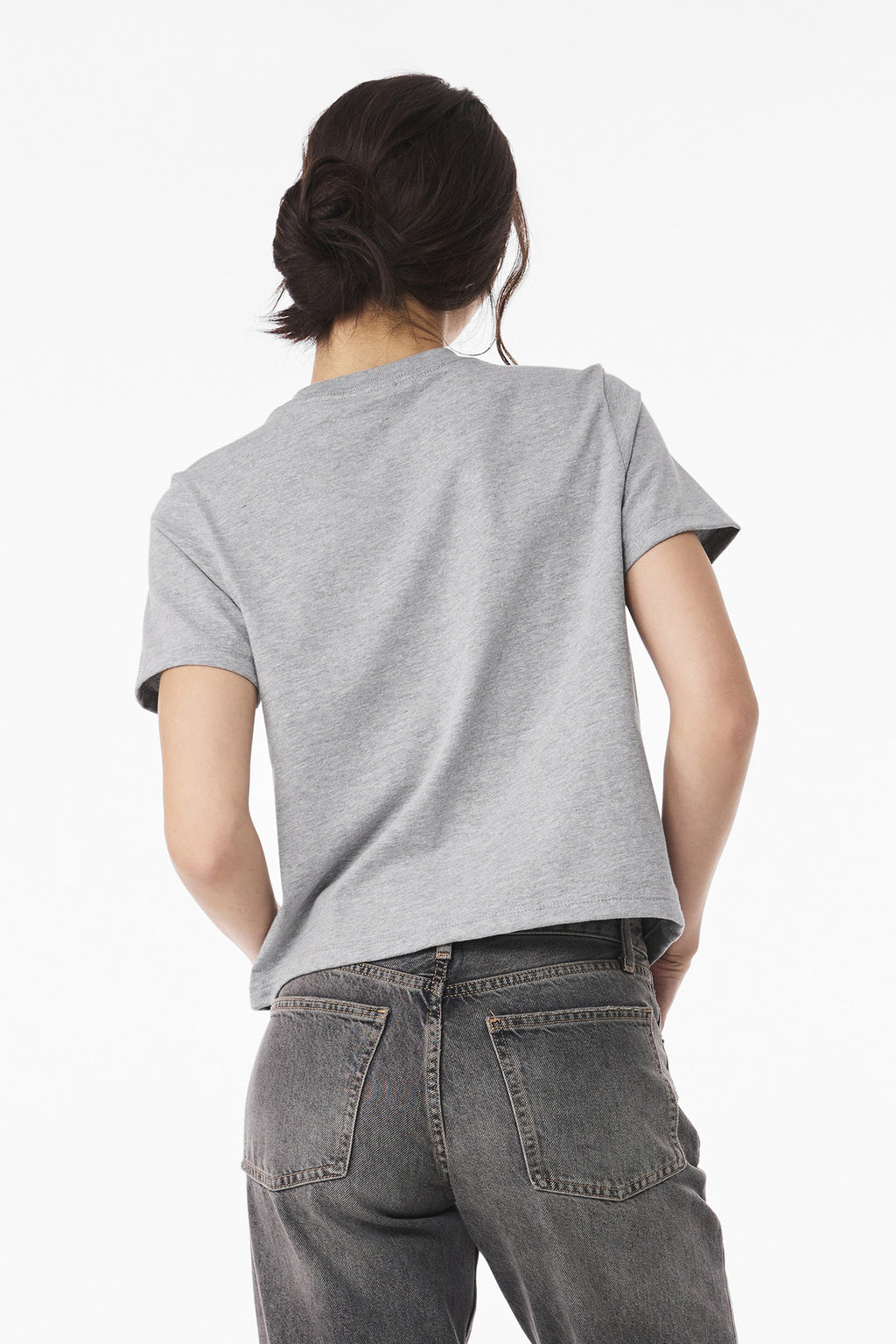 BELLA+CANVAS Women's 6-Ounce Heavyweight Tee BC6110 - Athletic Heather - back