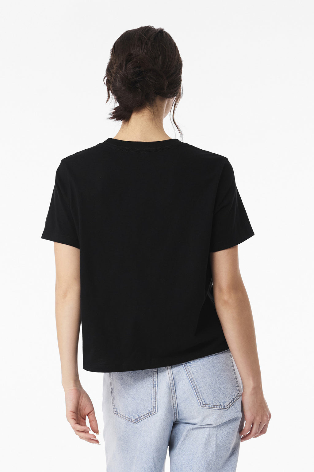 BELLA+CANVAS Women's 6-Ounce Heavyweight Tee BC6110 - Black - back