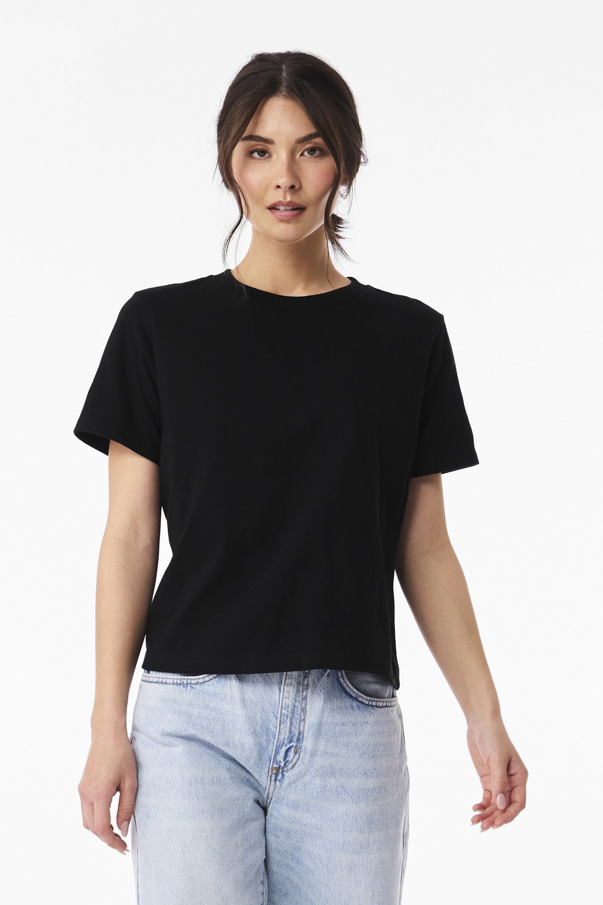 BELLA+CANVAS Women's 6-Ounce Heavyweight Tee BC6110 - Black - front
