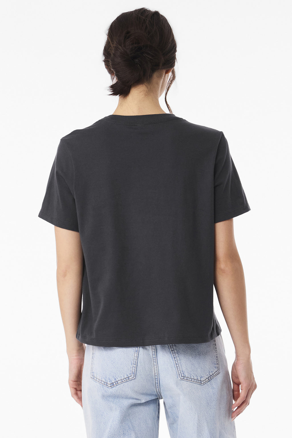 BELLA+CANVAS Women's 6-Ounce Heavyweight Tee BC6110 - Dark Grey - back
