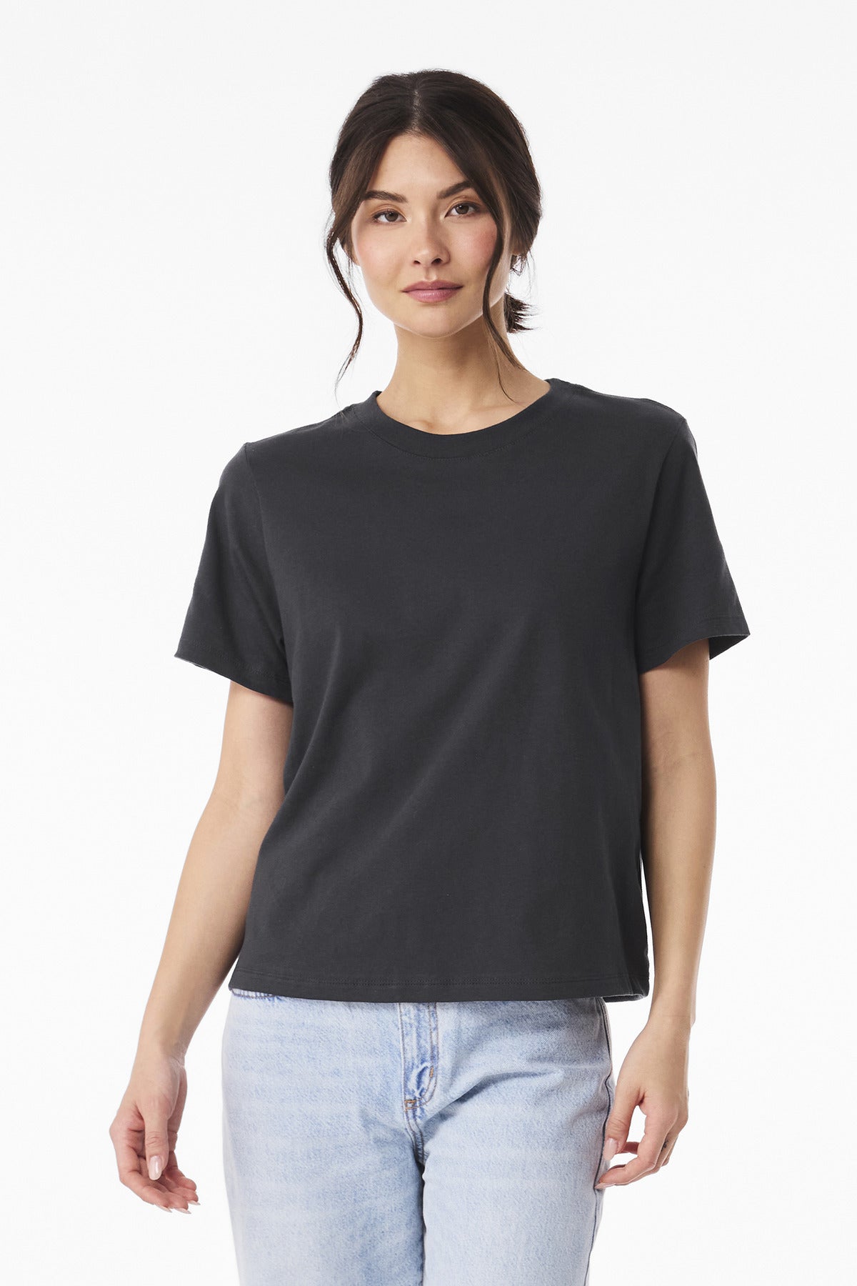 BELLA+CANVAS Women's 6-Ounce Heavyweight Tee BC6110 - Dark Grey - front