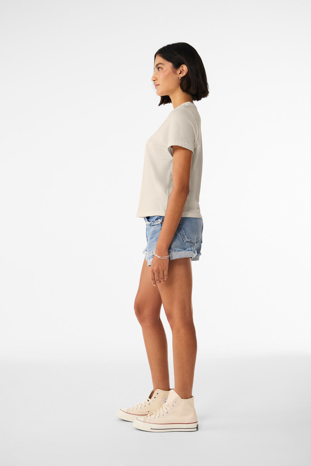 BELLA+CANVAS Women's 6-Ounce Heavyweight Tee BC6110 - Dust - side