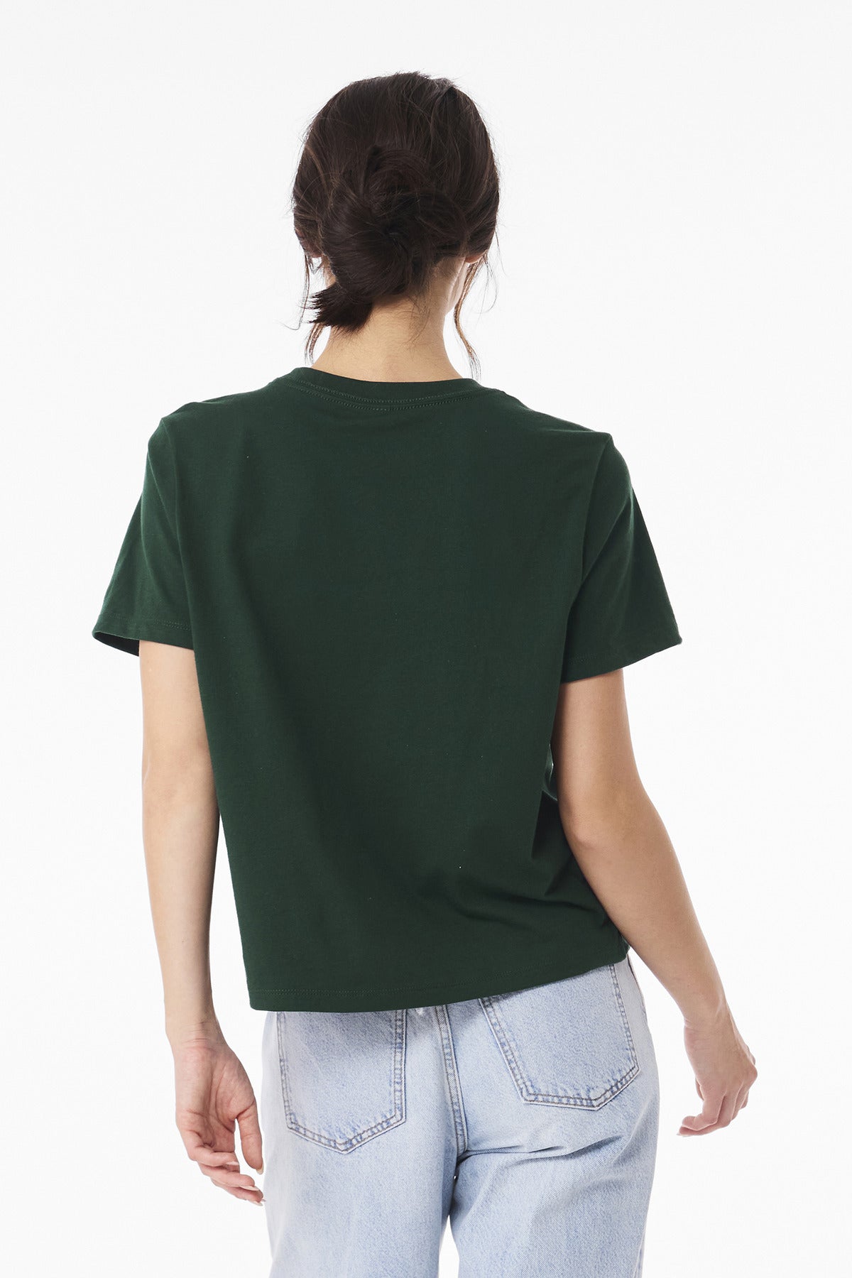 BELLA+CANVAS Women's 6-Ounce Heavyweight Tee BC6110 - Forest - back