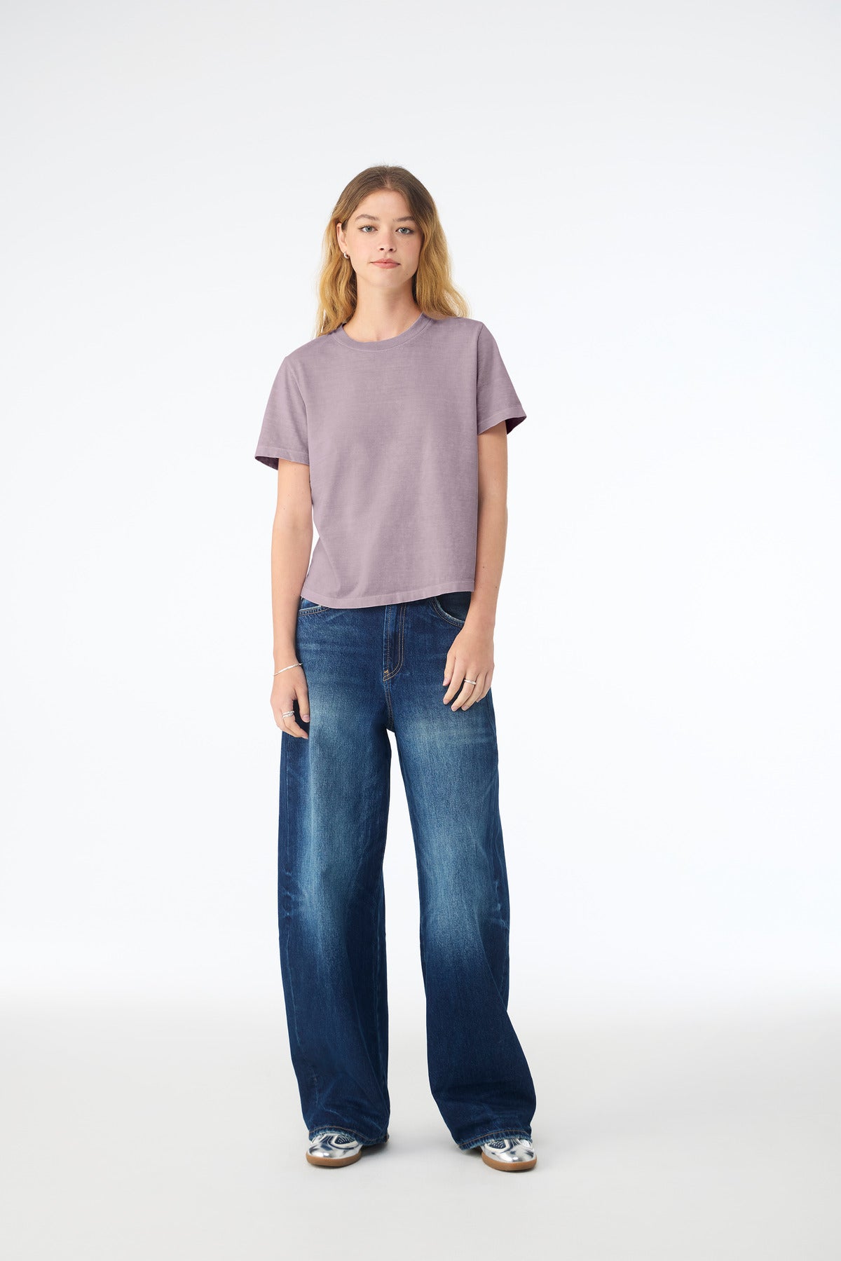 BELLA+CANVAS Women's 6-Ounce Heavyweight Tee BC6110 - Light Violet - front