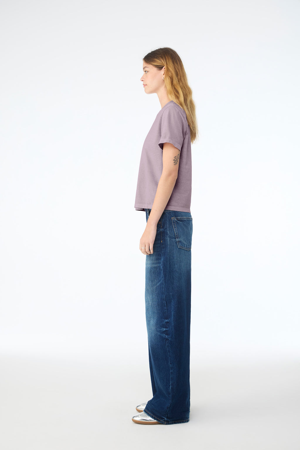BELLA+CANVAS Women's 6-Ounce Heavyweight Tee BC6110 - Light Violet - side