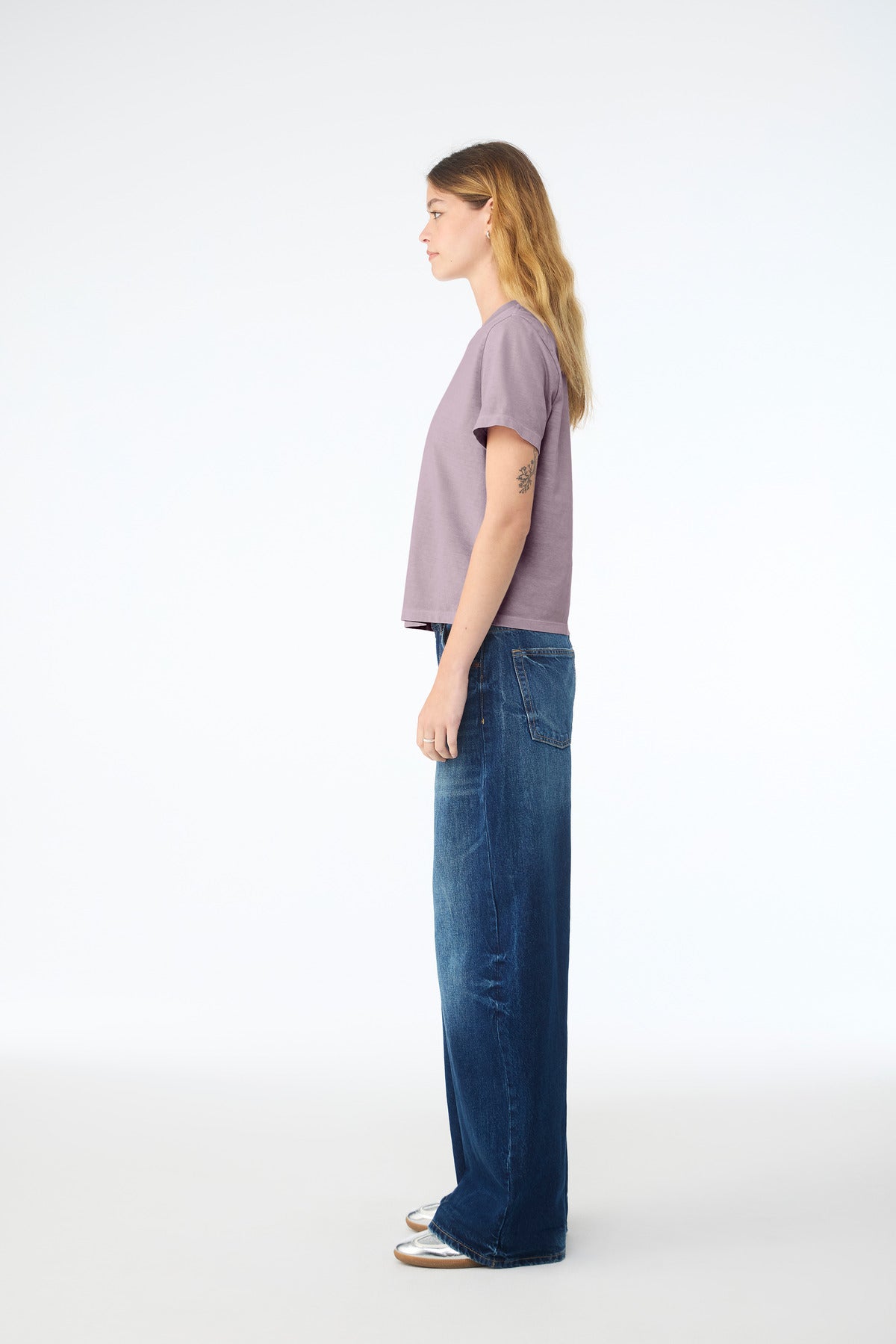 BELLA+CANVAS Women's 6-Ounce Heavyweight Tee BC6110 - Light Violet - side