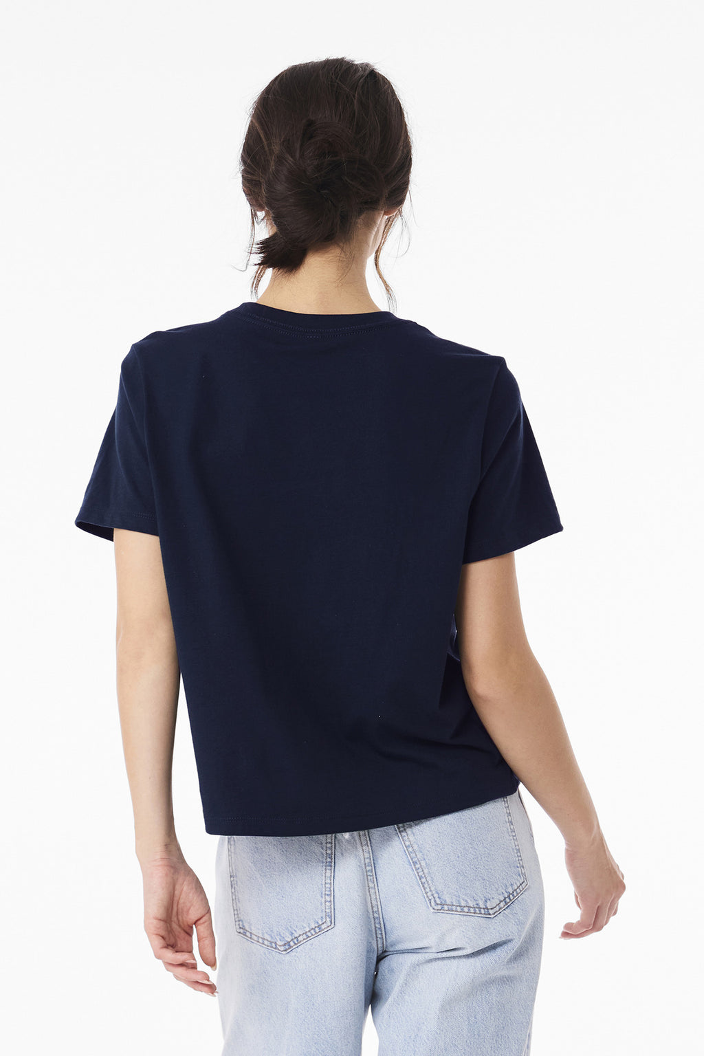 BELLA+CANVAS Women's 6-Ounce Heavyweight Tee BC6110 - Navy - back