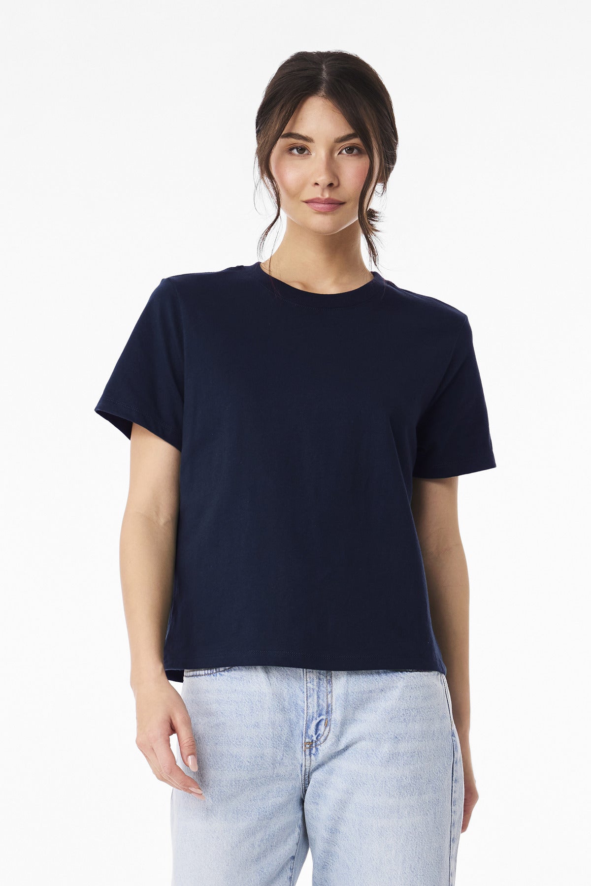 BELLA+CANVAS Women's 6-Ounce Heavyweight Tee BC6110 - Navy - front