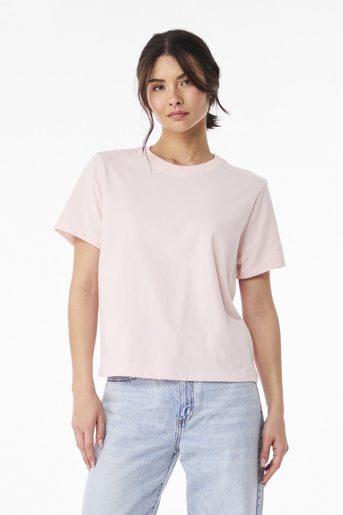 BELLA+CANVAS Women's 6-Ounce Heavyweight Tee BC6110 - Soft Pink - front