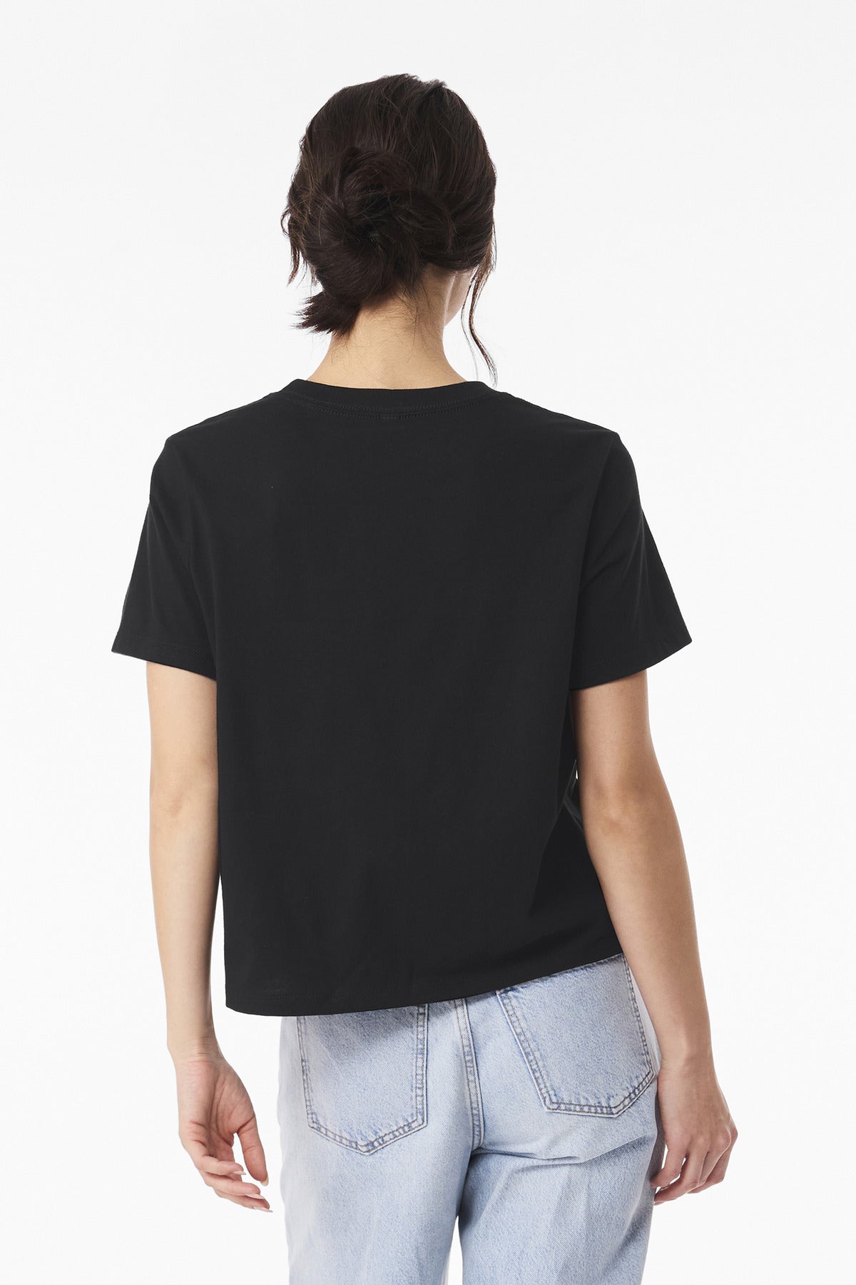 BELLA+CANVAS Women's 6-Ounce Heavyweight Tee BC6110 - Vintage Black - back