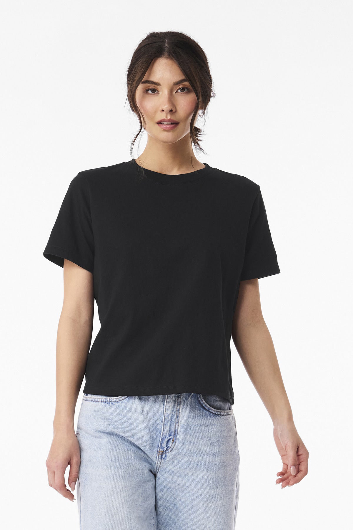 BELLA+CANVAS Women's 6-Ounce Heavyweight Tee BC6110 - Vintage Black - front