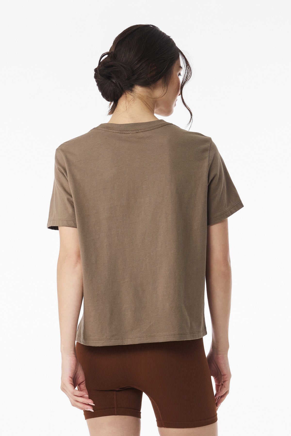 BELLA+CANVAS Women's 6-Ounce Heavyweight Tee BC6110 - Vintage Brown - back