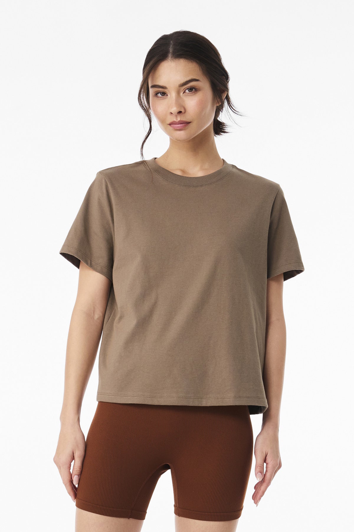BELLA+CANVAS Women's 6-Ounce Heavyweight Tee BC6110 - Vintage Brown - front