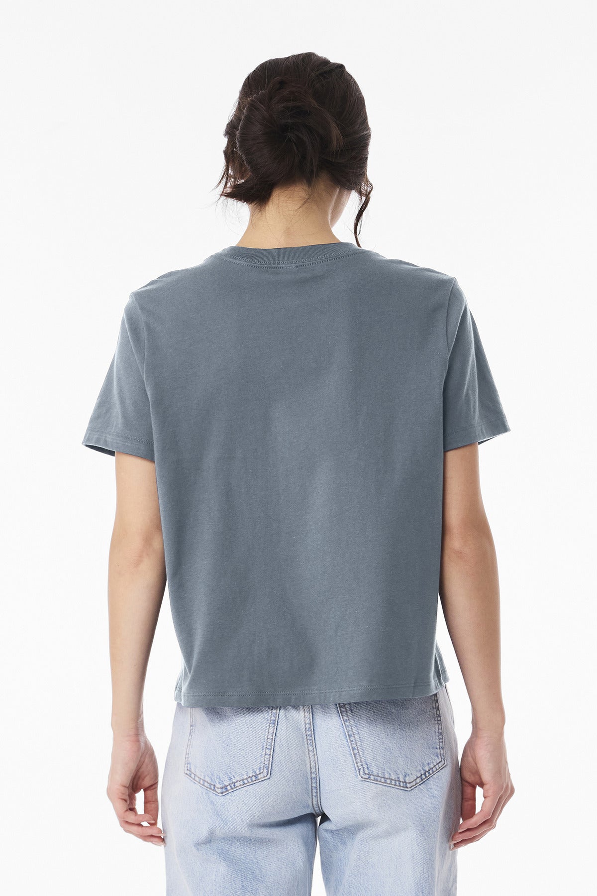 BELLA+CANVAS Women's 6-Ounce Heavyweight Tee BC6110 - Vintage Denim - back