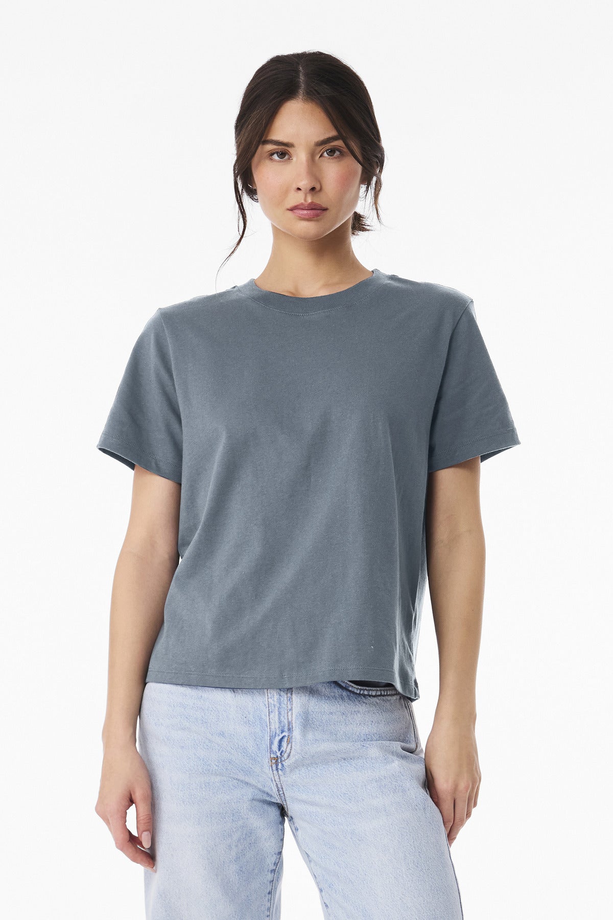 BELLA+CANVAS Women's 6-Ounce Heavyweight Tee BC6110 - Vintage Denim - front