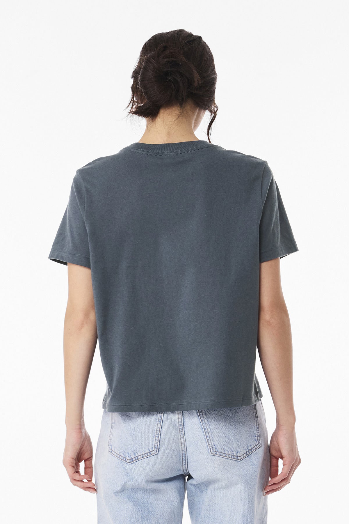 BELLA+CANVAS Women's 6-Ounce Heavyweight Tee BC6110 - Vintage Navy - back