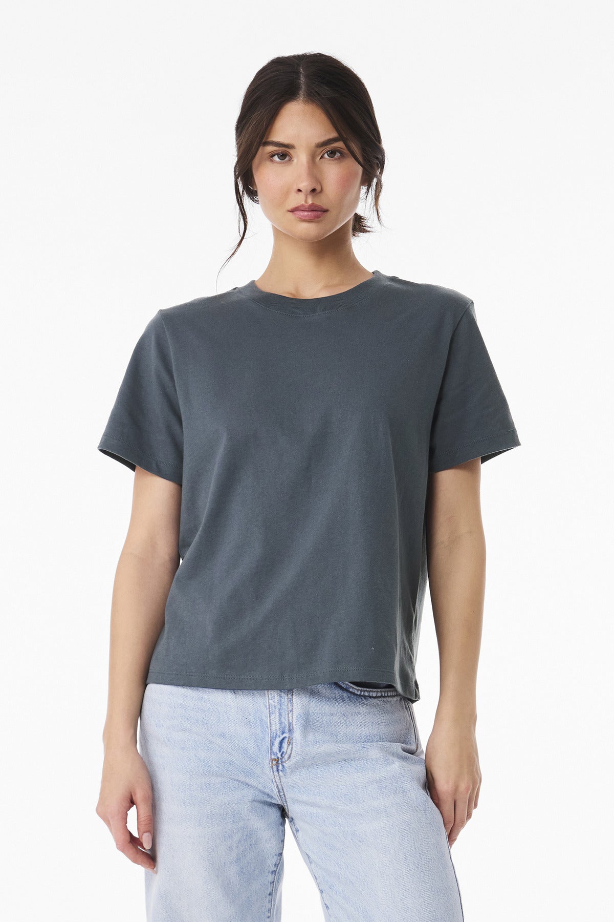 BELLA+CANVAS Women's 6-Ounce Heavyweight Tee BC6110 - Vintage Navy - front