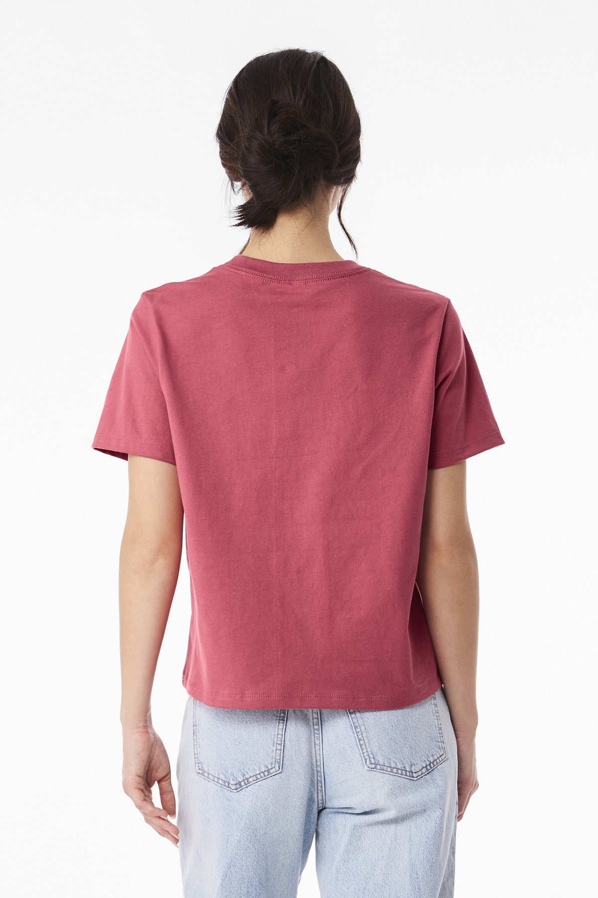 BELLA+CANVAS Women's 6-Ounce Heavyweight Tee BC6110 - Vintage Red - back