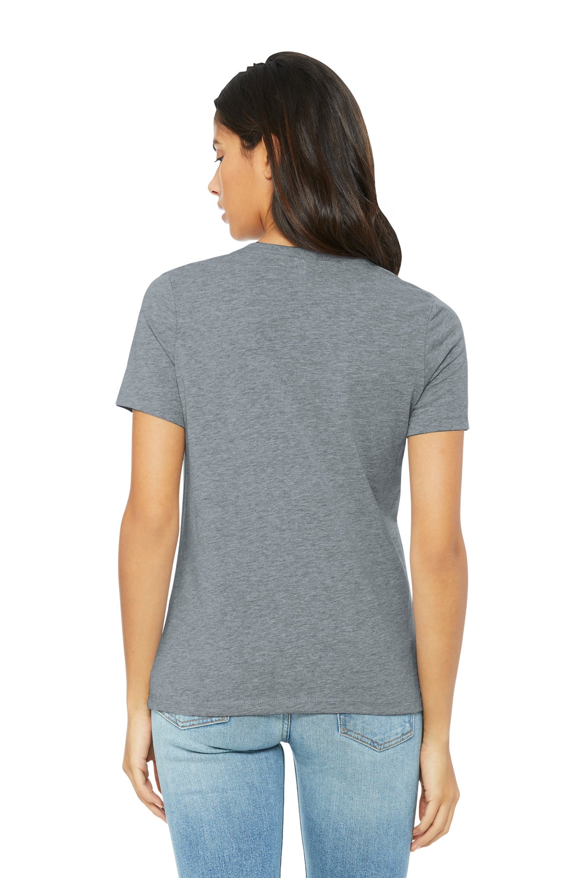 BELLA+CANVAS Women's Relaxed CVC Tee BC6400CVC - Athletic Heather - back