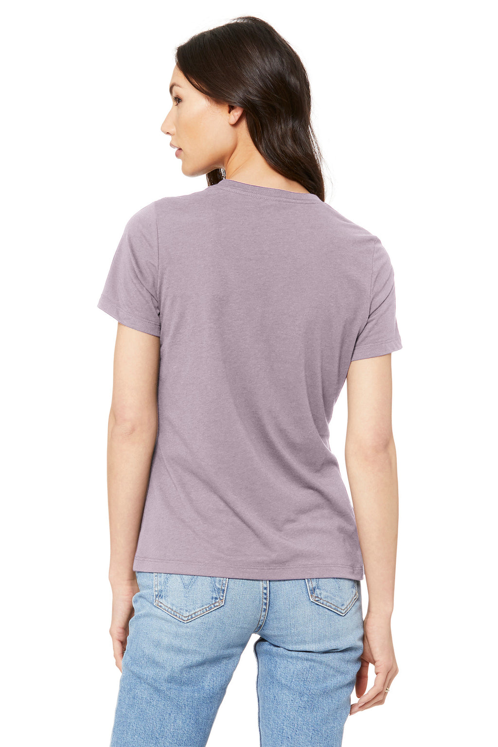 BELLA+CANVAS Women's Relaxed Jersey Short Sleeve Tee. BC6400 - Orchid - back