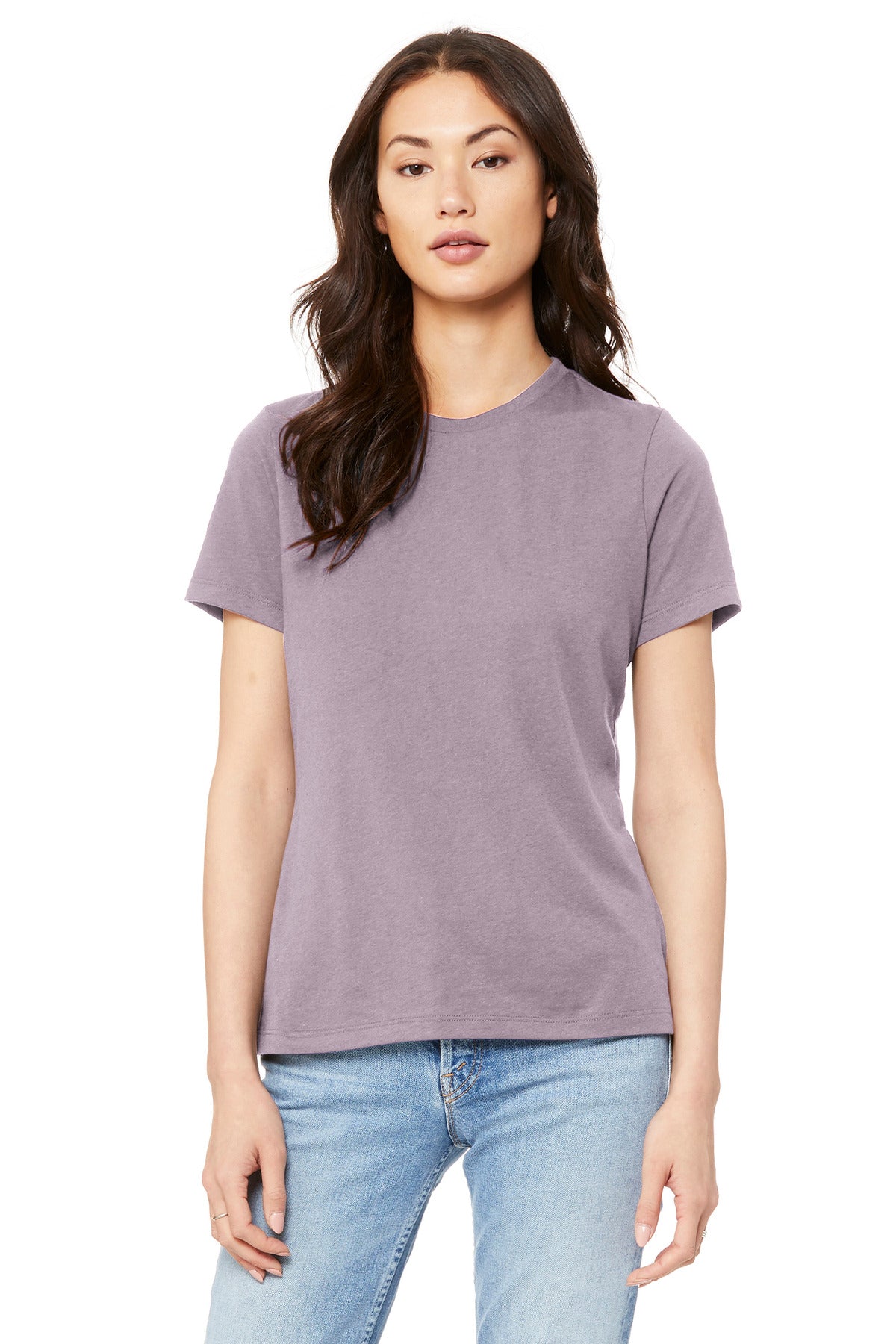 BELLA+CANVAS Women's Relaxed Jersey Short Sleeve Tee. BC6400 - Orchid - front