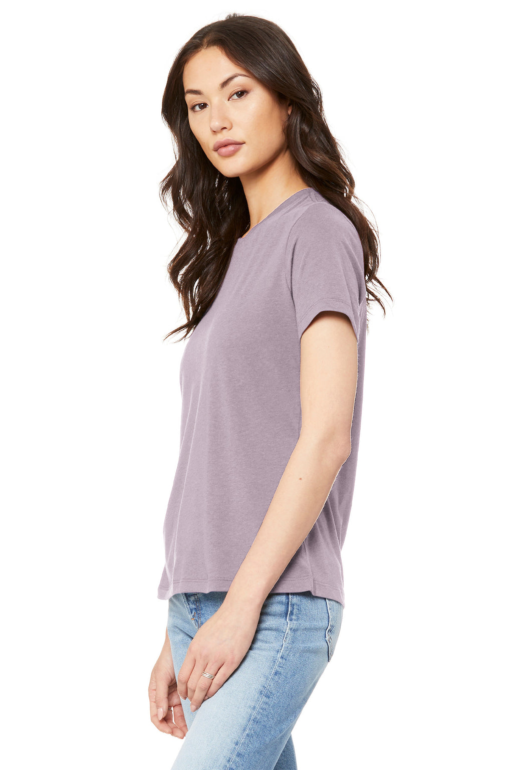 BELLA+CANVAS Women's Relaxed Jersey Short Sleeve Tee. BC6400 - Orchid - side