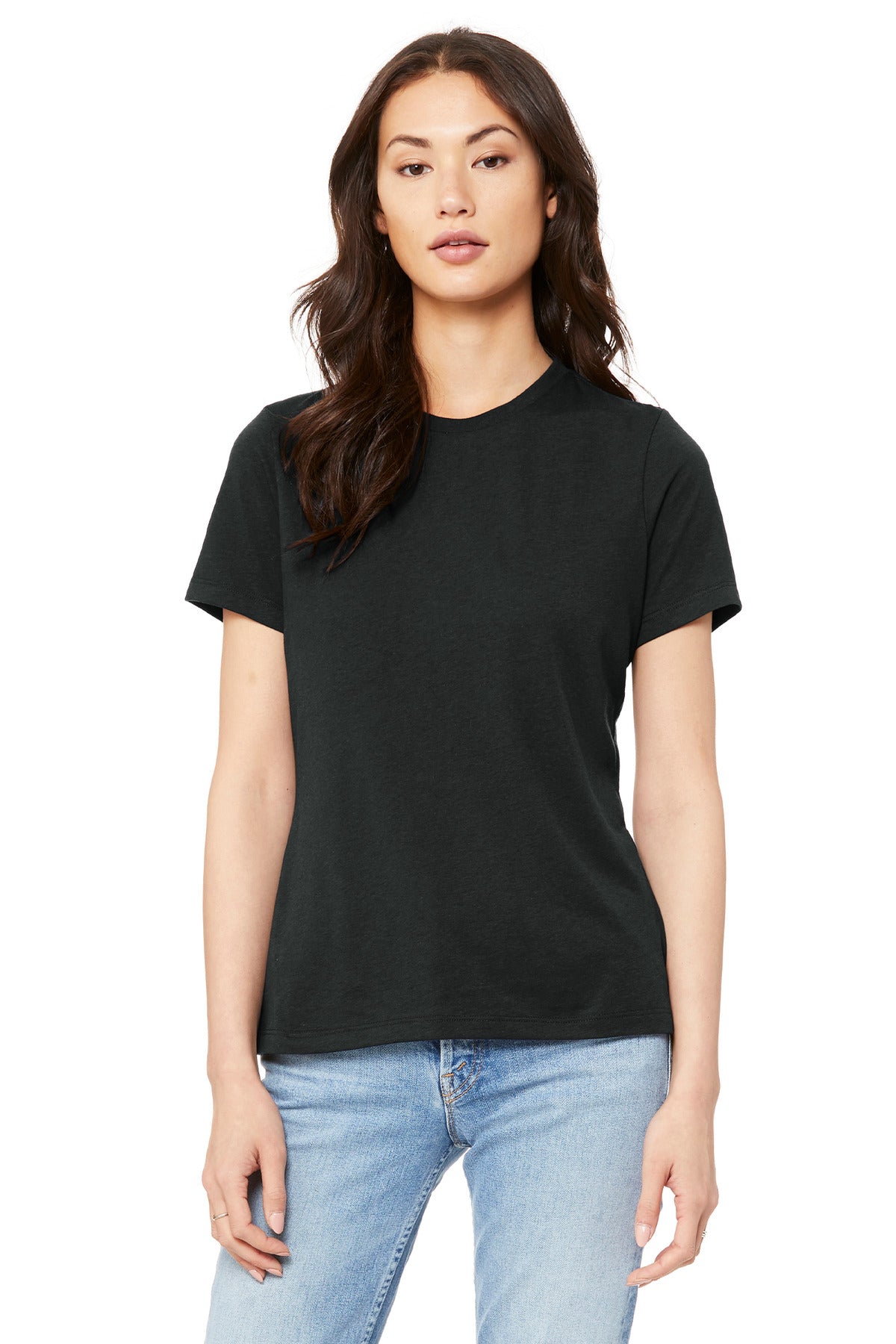 BELLA+CANVAS Women's Relaxed Jersey Short Sleeve Tee. BC6400 - Vintage Black - front