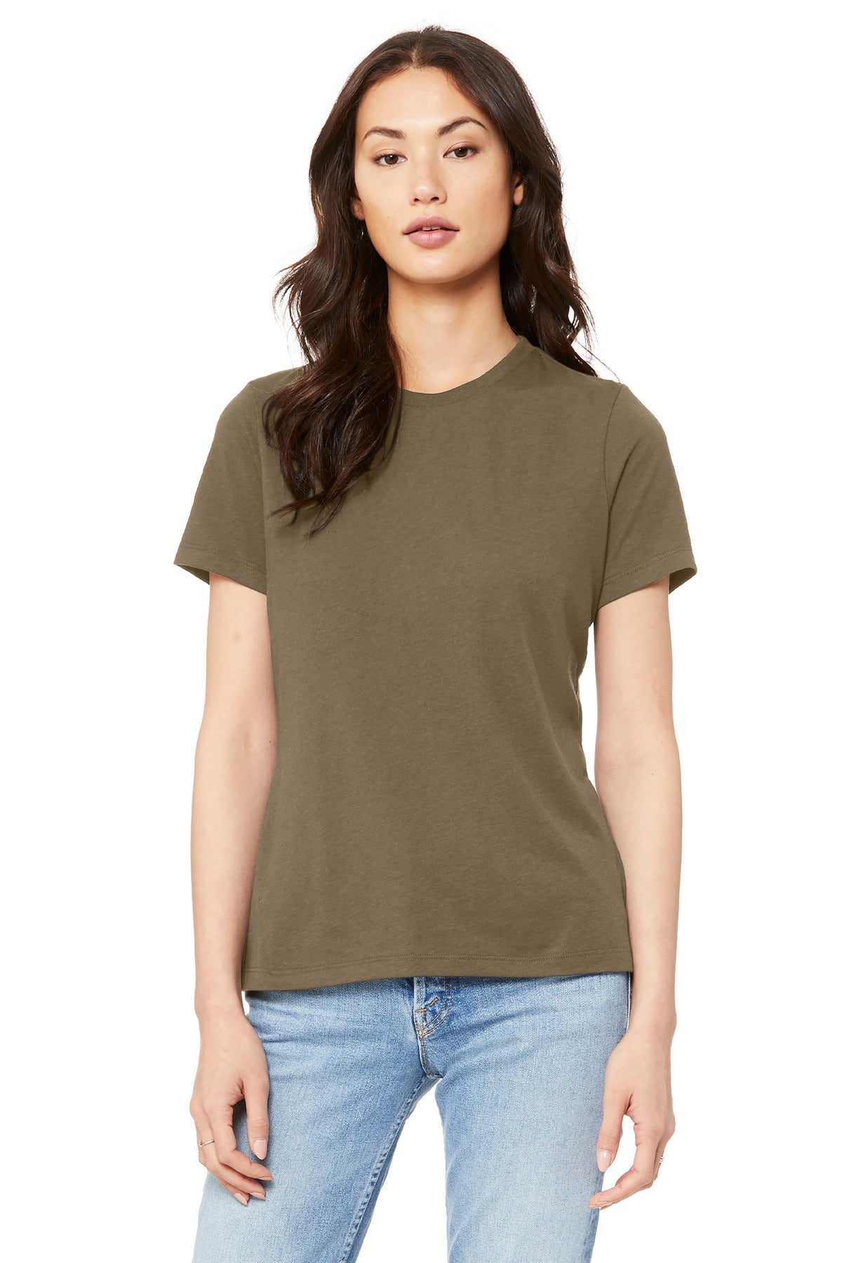 BELLA+CANVAS Women's Relaxed Jersey Short Sleeve Tee. BC6400 - Vintage Brown - front