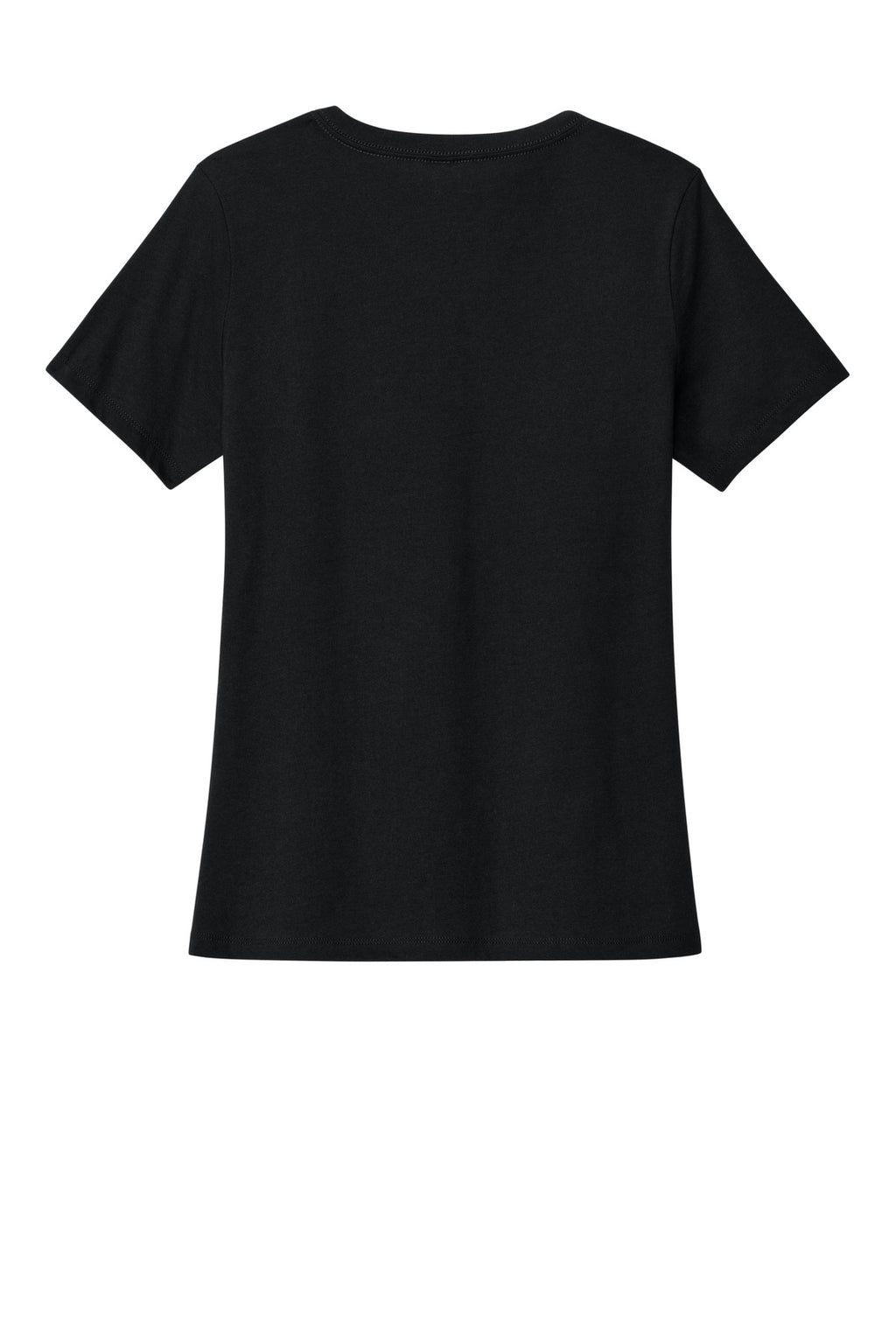 BELLA+CANVAS Women's Relaxed Heather CVC V-Neck Tee BC6405CVC - Solid Black Blend - back